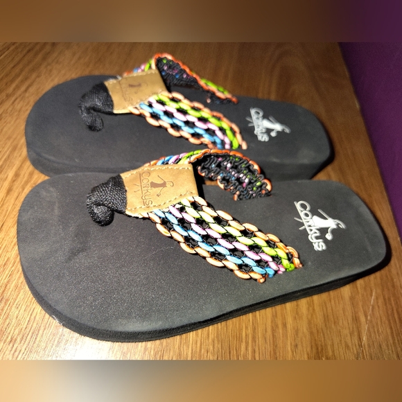 Black Corky's Flip Flop Sandals Kid's Size 10 - Picture 3 of 5